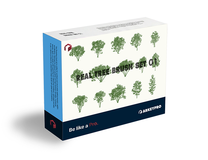 real tree brush set 01