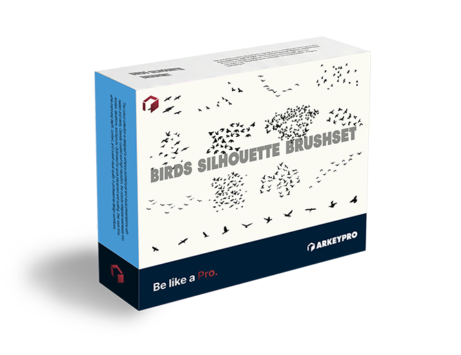 505. Birds Silhouette PS Brush Set