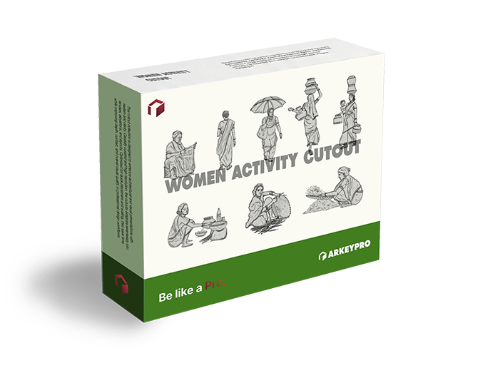 Women activity cutouts box